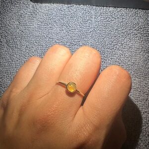 MEJURI OPAL POP 14K YELLOW GOLD STACKING RING